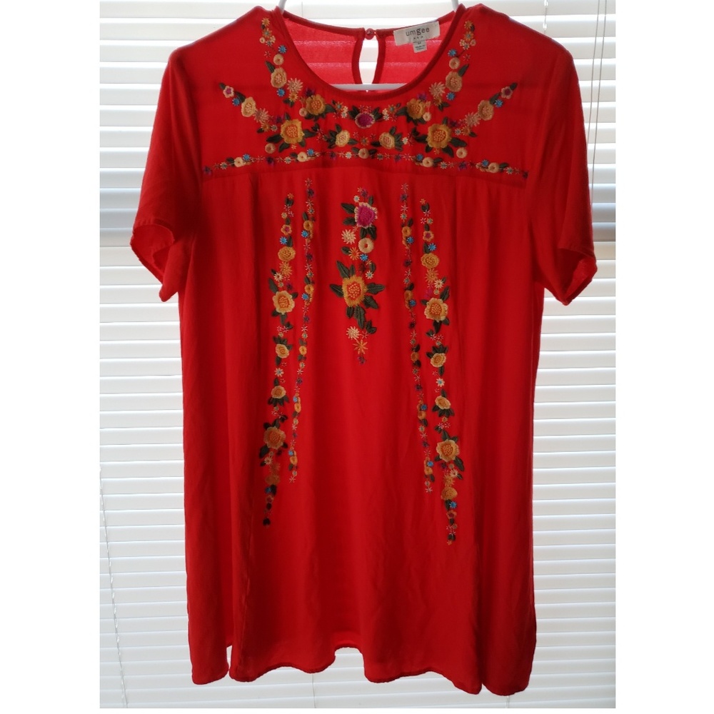 ❤FLORAL EMBROIDED DRESS❤